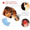 2 Pcs Nurse Scrub Caps Women Long Hair, Running Horses Adjustable Working Cap with Button and Sweatband view 3