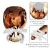 2 Pcs Nurse Scrub Caps Women Long Hair, Running Horses Adjustable Working Cap with Button and Sweatband view 4