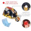 2 Pcs Nurse Scrub Caps Women Long Hair, Free Horse Runs Through The Splashes of Water Adjustable Working Cap with Button and Sweatband view 3
