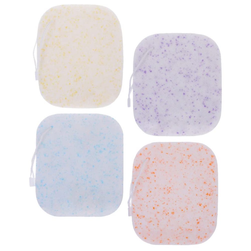minkissy 4pcs Face Cleansing Sponges Reusable Face Wash Tools for Gentle Exfoliation Deep Cleaning Oil Removal Soft Skin-safe Sponges for Makeup and Dirt Removal