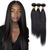 15A Brazilian Bundles Human Hair 100% Unprocessed Virgin Remi Human Hair Straight 3 bundles straight (Natural, 24 26 28) view 1