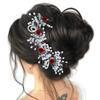 TEMPERIA Hair Accessories For Women & Girls Stylish for Wedding - Artificial Flowers & Pearl Style Juda Bun Accessories - Floral Bridal Brooch & Hair Pins - Hairstyle Decoration Bride Clips (MN103) view 1
