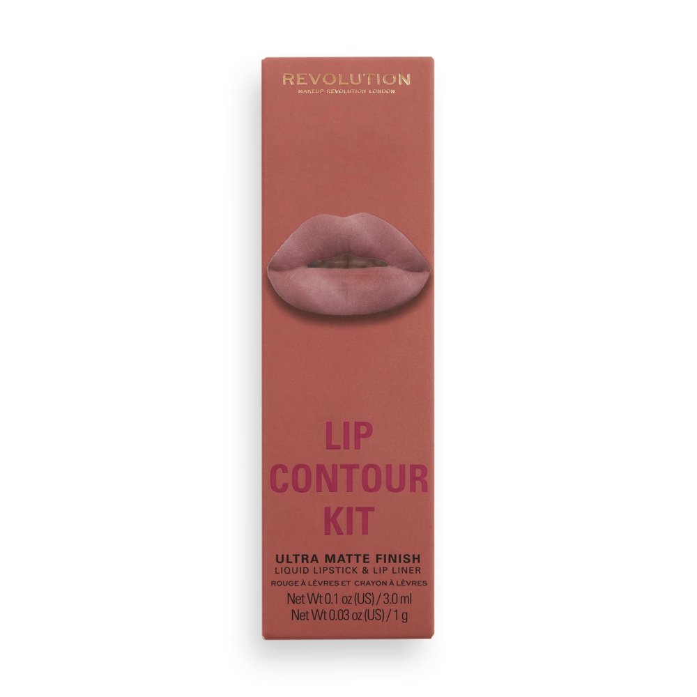 Makeup Revolution London, Lip Contour Kit, Brunch, Lip Gloss & Lip Liner Duo, 1x1ml, 1x1g