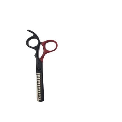 Professional Barber Shear Scissors Red and Black Design