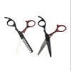 Professional Barber Shear Scissors Red and Black Design view 4