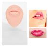 Silicone Piercing Body Model, Simulation 3d Silicone Eyes Ears Nose Mouth Tongue Navel Model 2 Sets of Display Stand Set, Body Piercing Practice Model(Light Skin Color) view 3