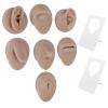 Piercing Body Model, Soft Compact Silicone Piercing Body Model 3D Simulation Lightweight for Display for Jewelry Stores (Deep Skin Color) view 2