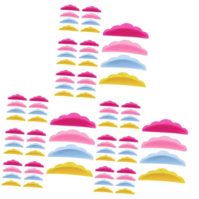 Beaupretty 120pairs Silicone Eyelash Perming Pads Reusable Eyelash Lift Tools for All Eye Shapes Safe Silicone Material for Beauty Salons and Home Use