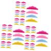 Beaupretty 120pairs Silicone Eyelash Perming Pads Reusable Eyelash Lift Tools for All Eye Shapes Safe Silicone Material for Beauty Salons and Home Use view 1