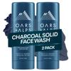 Oars + Alps Face Wash with Activated Charcoal, Exfoliating Facial Cleanser, Cleansing, Refreshing, TSA Friendly, 1.4 Oz, 2PK view 1