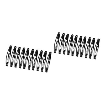 Beaupretty 120pcs Drop-shaped Hair Clips for Women Hair Barrettes Black Simple Design for Everyday Use Secure Snap Closure for Hold