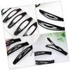 Beaupretty 120pcs Drop-shaped Hair Clips for Women Hair Barrettes Black Simple Design for Everyday Use Secure Snap Closure for Hold view 3