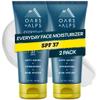 Oars + Alps Travel Sunscreen for Face & Everday Use, SPF 37 Anti Aging Face Sunscreen & Body Lotion, Infused with Hyaluronic Acid, Vitamin E and B5, No White Residue, Water & Sweat Resistant, 2pk view 1