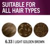 Schwarzkopf Keratin Permanent Hair Dye Cream, 6.33 Light Gold Brown, Professional Quality Color for Up to 100% Gray Coverage, Bond Enforcing System view 4