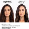 NatureLab.TOKYO Perfect Smooth Shampoo & Conditioner Duo - Japanese Shampoo and Conditioner for Dry, Frizzy Hair - Calms Scalp & Tames Strands from Roots for Controlled, Frizz-Free Hair - 11.5oz each view 2