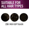 Schwarzkopf Keratin Permanent Hair Dye Cream, 2.6 Rich Soft Black, Professional Quality Color for Up to 100% Gray Coverage, Bond Enforcing System view 4