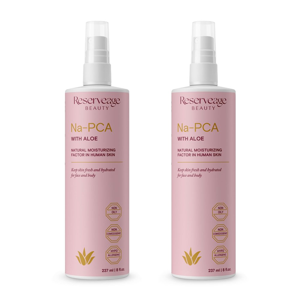 Reserveage Na-PCA Spray with Aloe Vera, 8 Fl Oz (Pack of 2)