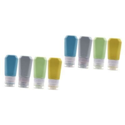 Beaupretty 2sets Silicone Travel Bottles Leak Lotion Dispenser for Toiletries Portable Containers for Travel and Business Trips