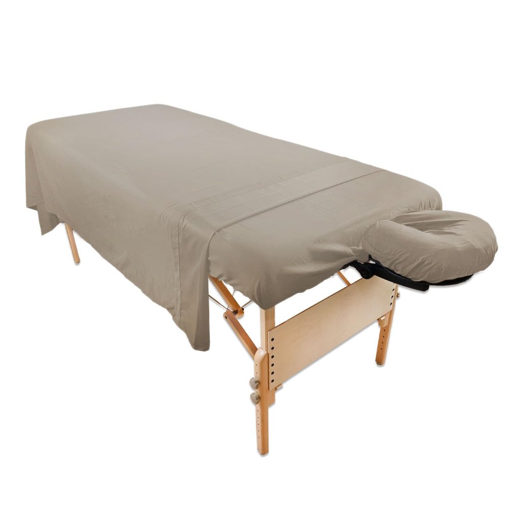 10 Pack - Tranquility Microfiber Massage Sheet Sets by Body Linen - Lightweight, Long-Lasting Microfiber Massage Table Sheet Set - Stain-Resistant, Soft and No Pilling - Walnut