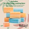 Australian Botanical Soap Variety Pack Includes 4 Valencia Orange and 4 Sea Salt Soap for Face, Hands and Body, Enriched with Shea Butter, Ocean Minerals and Vitamin C view 4