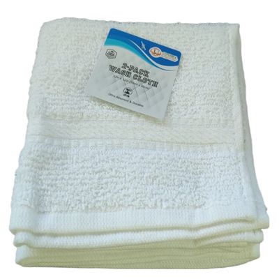 UNIWARE Cotton Cleaning Cloth Set, All-Purpose (2 pc 12x12, 100% Cotton, White)