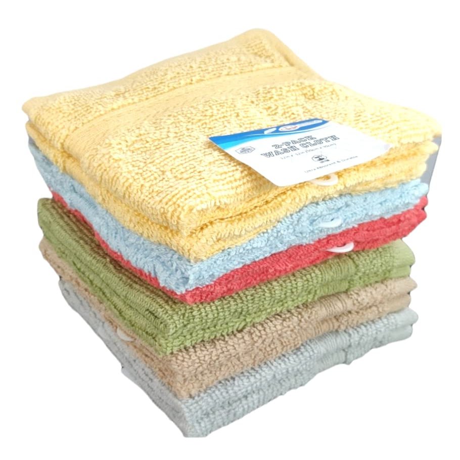 UNIWARE Cotton Cleaning Cloth Set, All-Purpose (2 pc 12x12, 100% Cotton, Regular)