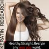 KERATIN RESEARCH Brazilian Keratin Hair Treatment Straightening Complex Blowout LONG Lasting Organic Natural Results with Argan Oil Keratina Brasilera view 2