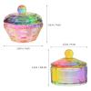 minkissy 2pcs Acrylic Cup Dish with Bowls Dishes Monomer Powder Professional Accessory Care Nails Decorative Multi-function Tools Lid Dappen Manicure for Cups Nail Glass view 2