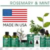Difeel Rosemary and Mint Strengthening Leave-In Conditioning Spray with Biotin Bonus Size 8 oz. - Made with Natural Mint & Rosemary Oil for Hair Growth view 4
