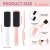 30 Pcs Foot File Dead Skin Foot Scrubber Remover Pedicure Double Sided Callus Heel Foot Scraper Professional Foot Exfoliator Feet Rasp for Smoothing Hard Rough Skin Kit, Pink, White, 7.87 x 1.77 Inch view 2