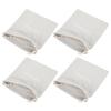 minkissy 4pcs Creative Storage Bags for Hair Dryer Multi-Function Drawstring Carrier Durable Cloth Organizers for Travel Home Use for Item Storage Light Grey Embroidered Design view 1