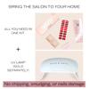 ALICE & BELLA Valentine's Day Semi Cured Gel Nail Strips-20 PCS Multi-Color Red Gradient Gel Stickers, Use with UV Light Lamp, Salon Quality Manicure Wraps (Gradient Red Skittles) view 4