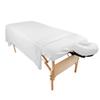 10 Pack - Tranquility Microfiber Massage Sheet Sets by Body Linen - Lightweight, Long-Lasting Microfiber Massage Table Sheet Set - Stain-Resistant, Soft and No Pilling - White view 1