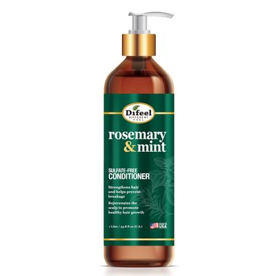 Difeel Rosemary and Mint Hair Strengthening Conditioner with Biotin 33.8 oz. - Made with Natural Rosemary Oil for Hair Growth