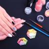 Beavorty 2pcs Colorful Crystal Cup Nail Liquid Cup Nail Bowl Professional Manicure Cup Powder Mixing Cup Nail Dish Manicure Bowls for Hands Glass Monomer Dish Glass Cleaning Cup view 2