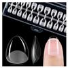 gelike ec Nail Tips Almond for Salon: Almond Short Soft Gel Nail Tips for Manicure 240 Pcs 18 Sizes view 1