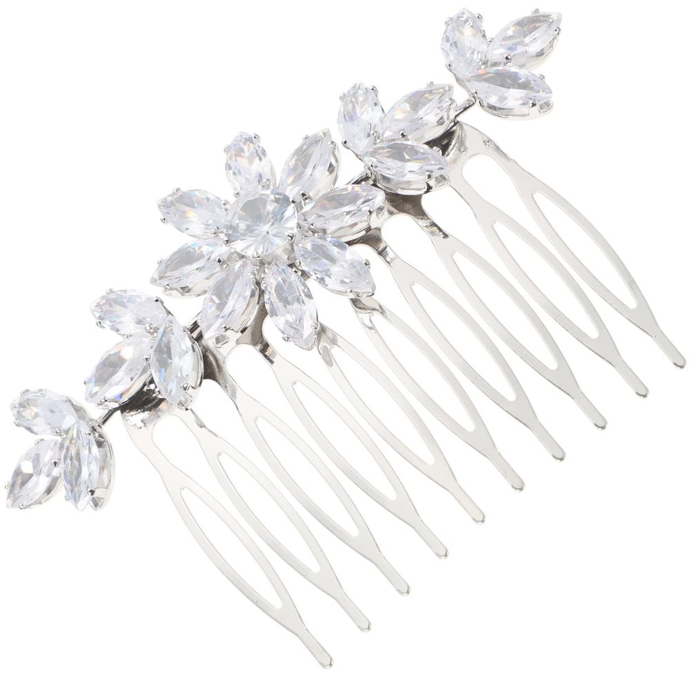 minkissy Wedding Hair Comb Rhinestone Bridal Hair Piece Accessory for Brides Elegant Design for Special Occasions Lightweight and Comfortable for Weddings and Parties