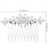 minkissy Wedding Hair Comb Rhinestone Bridal Hair Piece Accessory for Brides Elegant Design for Special Occasions Lightweight and Comfortable for Weddings and Parties view 3
