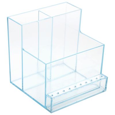 Uonlytech Nail Art Tool Organizer Manicure Grinding Rack 1pc Storage Box for Gel Polish Accessories