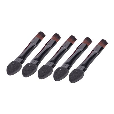 Beaupretty 50pcs Double-sided Eye Shadow Sponge Applicator Soft Blending Brushes for Makeup Application for Beginners and Professionals Black