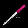 Beaupretty 3pcs Stainless Steel Double-Sided Nail File Board - Handle Nail Tool for Manicure and Pedicure for Fingernails and Toenails Rosy view 2