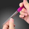 Beaupretty 3pcs Stainless Steel Double-Sided Nail File Board - Handle Nail Tool for Manicure and Pedicure for Fingernails and Toenails Rosy view 3