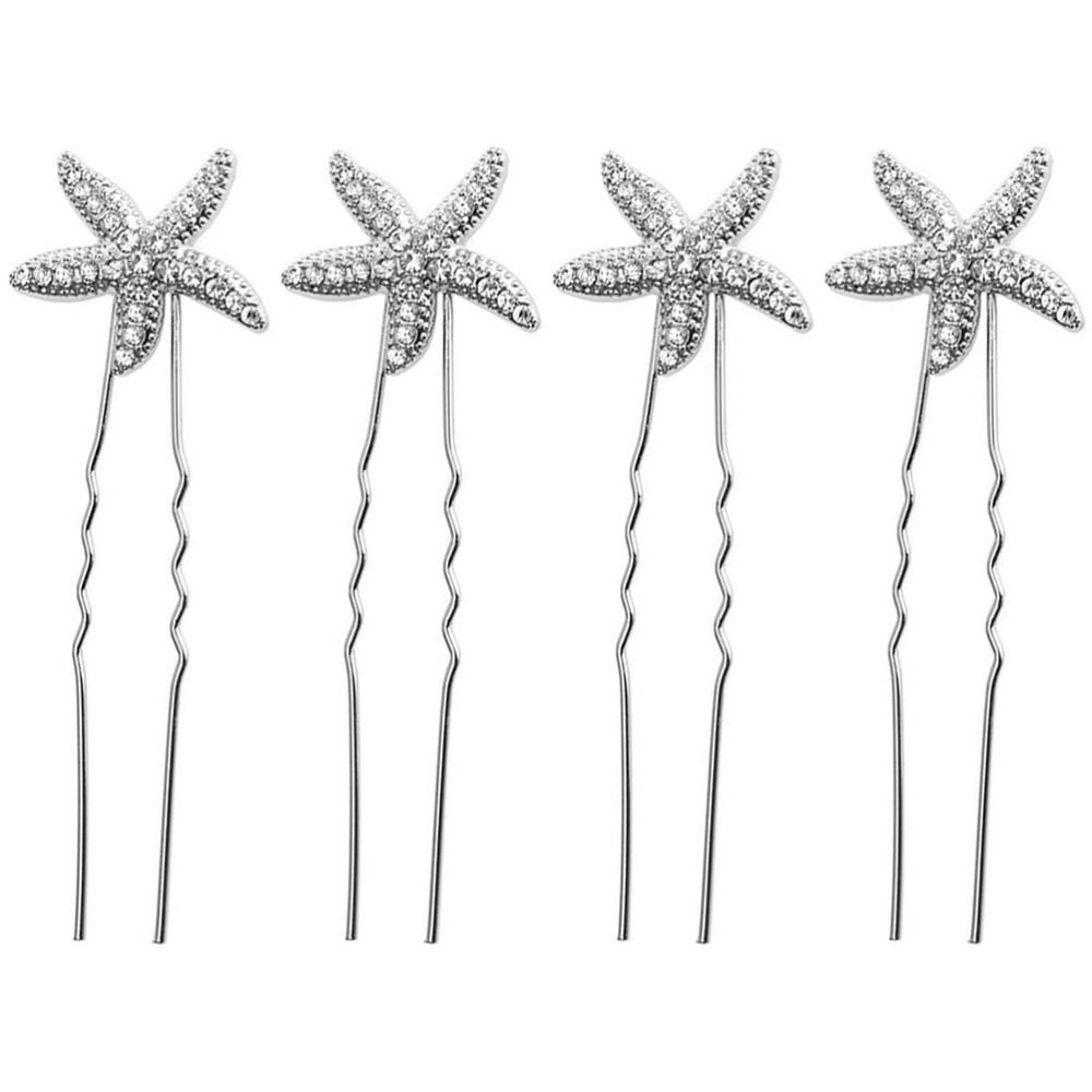 LALAFINA 4pcs Beach Wedding Hair Accessories Elegant Hair for Brides for Special Events