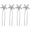 LALAFINA 4pcs Beach Wedding Hair Accessories Elegant Hair for Brides for Special Events view 1