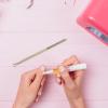 12 pcs Professional and Cuticle Polish Silver Nail Fingernails Removal Pusher Textured Golden Manicure Gel Beauty Pedicure Stainless Remove Metal Rose Salon Spa Toenails view 3