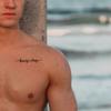 Customized Couple Tattoo Stickers Personalized Portrait Tattoo Sticker Custom Text 2-Person Tattoo Sticker Love Gift view 2