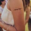 Customized Couple Tattoo Stickers Personalized Portrait Tattoo Sticker Custom Text 2-Person Tattoo Sticker Love Gift view 3