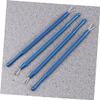 KALLORY 8pcs Stainless Steel Nail Art Remover Tool Triangle Cuticle Peeler and Scraper for Gel Polish Removal Ergonomic Handle for Manicure and Pedicure for Beauty Salons and Nail Art view 4