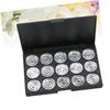 KALLORY 3pcs Empty Cosmetic Case for Eyeshadow Organizer Round Diameter Palette for Blush Powder and Foundation Portable Makeup Storage view 2