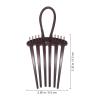 Beaupretty 4Pcs Ponytail Hair Comb Insert Combs Side Hair Accessories Fountain Hairpin Volume Enhancer for Women 3.34X2.55 Inches view 2
